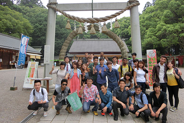 常陸学院 市内見学